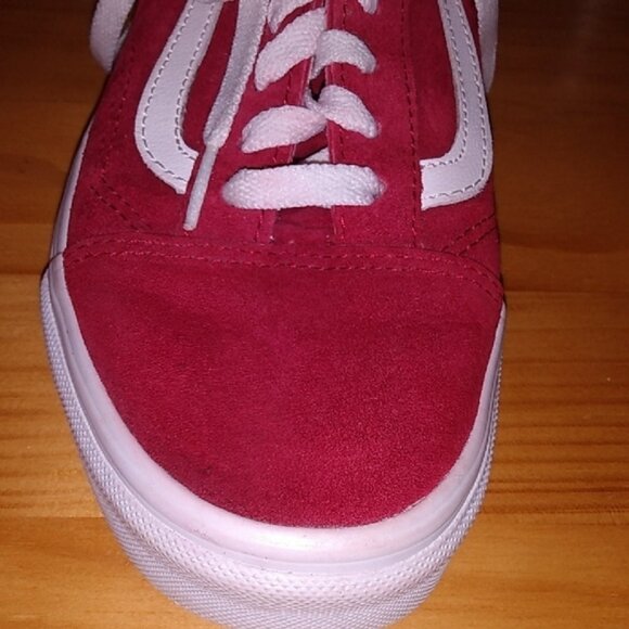Vans Burgundy Red Suede Off the Wall Sneakers, Men's Sz 6/Woman's Sz 7.5 - Picture 12 of 12